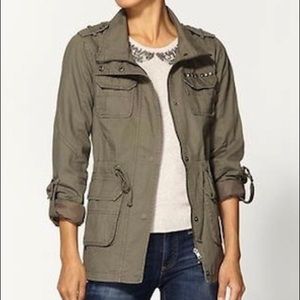 HIVE & HONEY Military Anorak Jacket Olive Green Size S